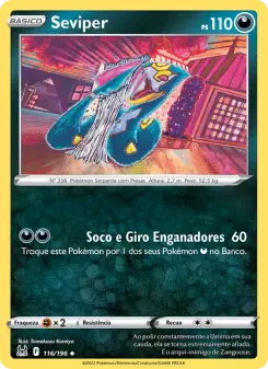 Carta Seviper da coleção Lost Origin