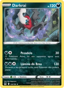 Carta Darkrai da coleção Lost Origin