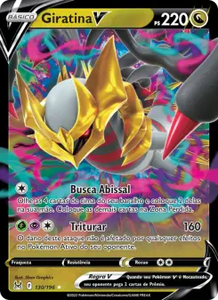 Carta Giratina V da coleção Lost Origin