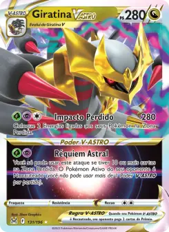 Carta Giratina VSTAR da coleção Lost Origin