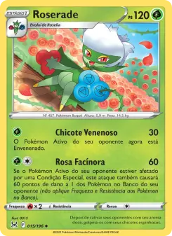 Carta Roserade da coleção Lost Origin