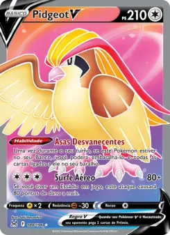 Carta Pidgeot V da coleção Lost Origin