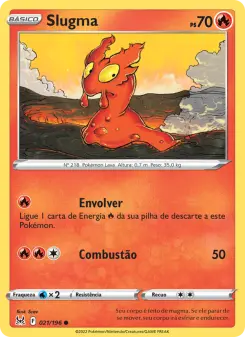 Carta Slugma da coleção Lost Origin