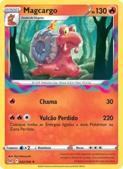 Carta Magcargo da coleção Lost Origin
