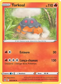 Carta Torkoal da coleção Lost Origin