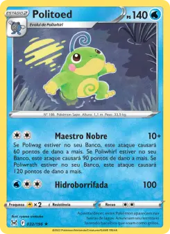Carta Politoed da coleção Lost Origin