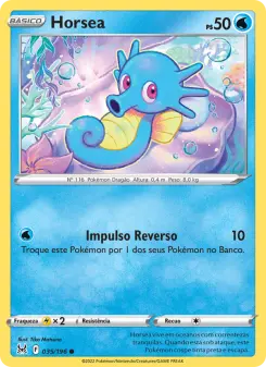 Carta Horsea da coleção Lost Origin