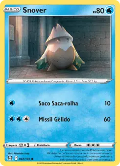 Carta Snover da coleção Lost Origin