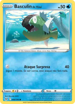 Carta Hisuian Basculin da coleção Lost Origin