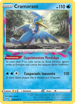 Carta Cramorant da coleção Lost Origin