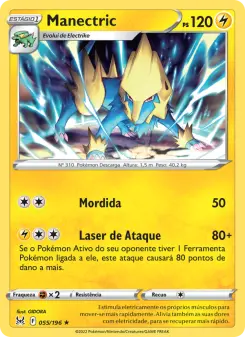Carta Manectric da coleção Lost Origin