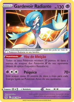 Carta Radiant Gardevoir