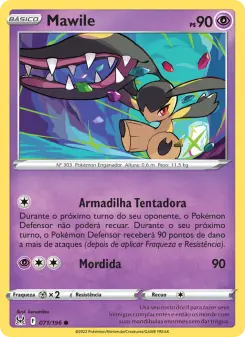Carta Mawile da coleção Lost Origin