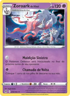 Carta Hisuian Zoroark