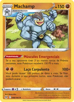 Carta Machamp da coleção Lost Origin