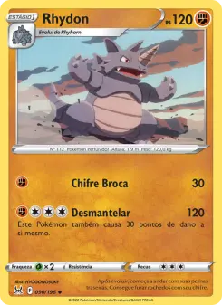 Carta Rhydon da coleção Lost Origin