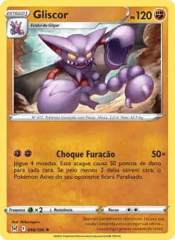 Carta Gliscor da coleção Lost Origin