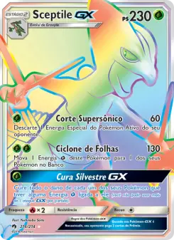 Carta Sceptile GX da coleção Lost Thunder