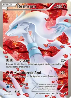 Carta Reshiram da coleção Legendary Treasures