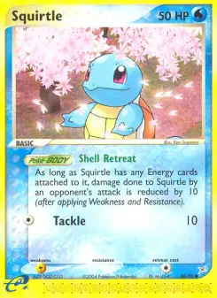 Carta Squirtle da coleção Team Magma vs Team Aqua