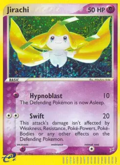 Carta Jirachi da coleção Team Magma vs Team Aqua
