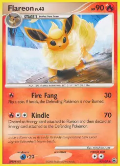 Carta Flareon da coleção Majestic Dawn