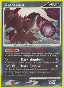 Carta Darkrai da coleção Majestic Dawn
