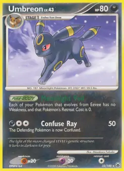Carta Umbreon da coleção Majestic Dawn