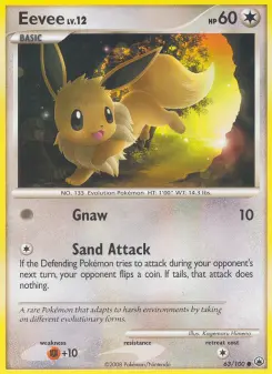 Carta Eevee da coleção Majestic Dawn