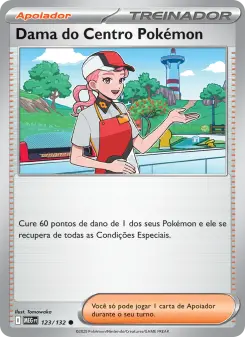 Carta Pokémon Center Lady