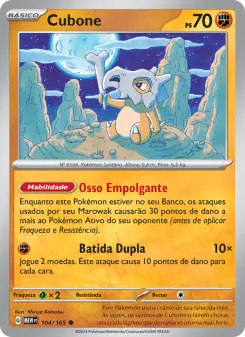 Carta Cubone da coleção 151