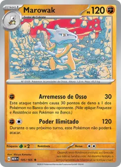 Carta Marowak da coleção 151