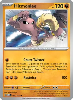 Carta Hitmonlee da coleção 151