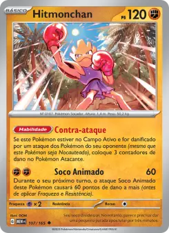 Carta Hitmonchan da coleção 151