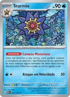Carta Starmie da coleção 151