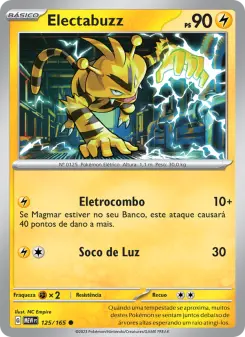 Carta Electabuzz da coleção 151