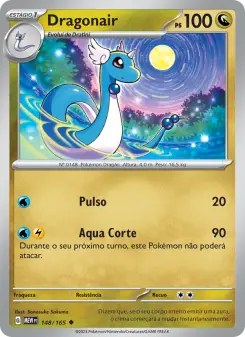 Carta Dragonair da coleção 151