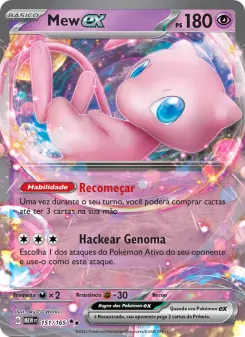 Carta Mew ex da coleção 151