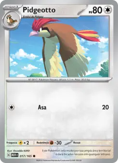 Carta Pidgeotto da coleção 151