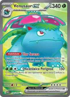 Carta Venusaur ex da coleção 151