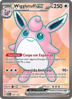 Carta Wigglytuff ex da coleção 151