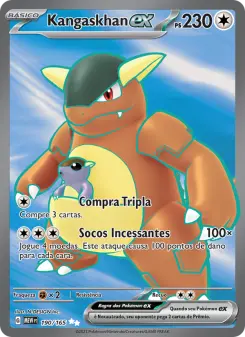 Carta Kangaskhan ex da coleção 151