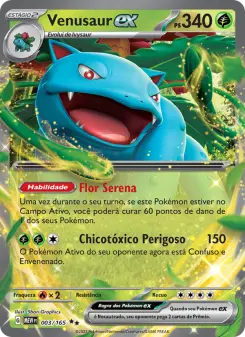 Carta Venusaur ex da coleção 151