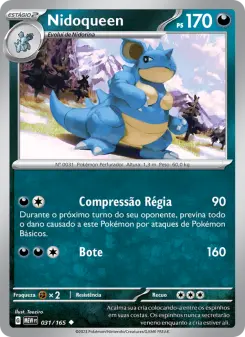 Carta Nidoqueen da coleção 151