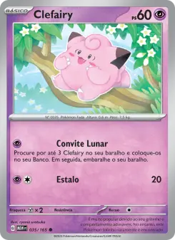Carta Clefairy da coleção 151
