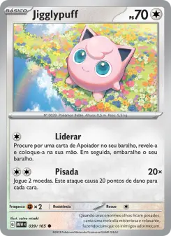 Carta Jigglypuff da coleção 151