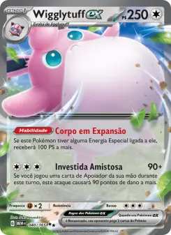 Carta Wigglytuff ex da coleção 151