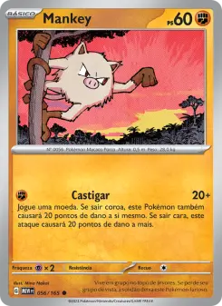 Carta Mankey da coleção 151