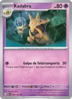 Carta Kadabra da coleção 151