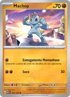 Carta Machop da coleção 151